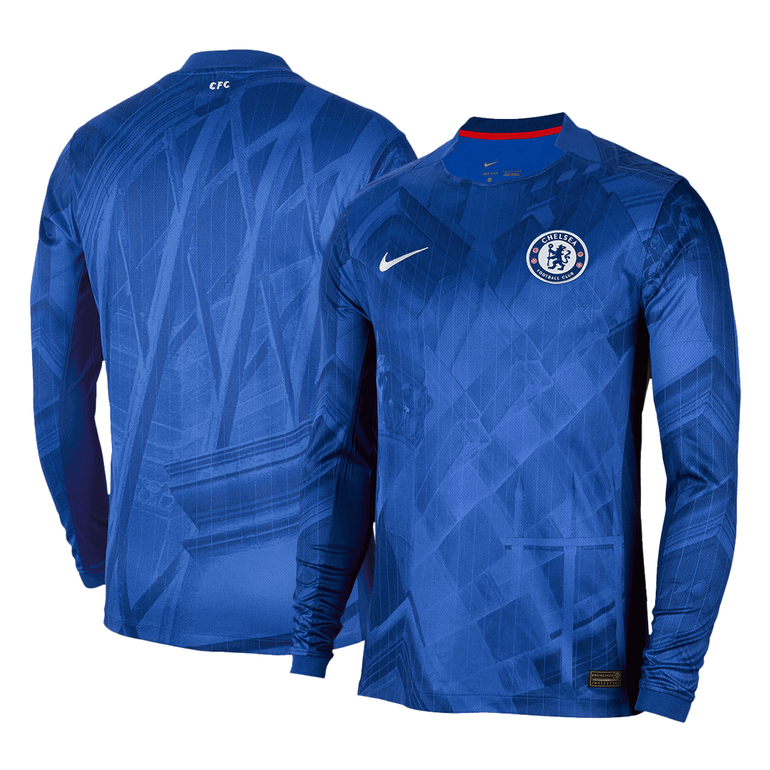 Koszulka piłkarska z długim rękawem Chelsea 2025/26 domowa - Kibula