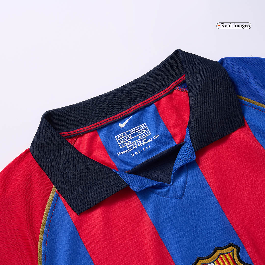 Koszulka piłkarska retro FC Barcelona 2001/02 domowa - Kibula