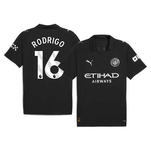 Koszulka piłkarska Manchester City 2025/26 wyjazdowa RODRIGO #16