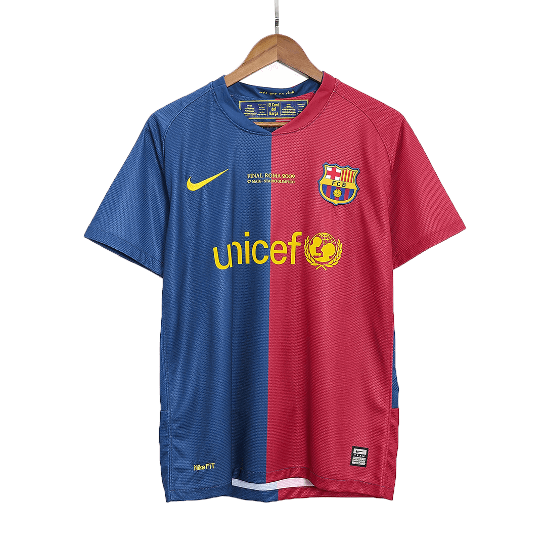Koszulka piłkarska retro FC Barcelona UCL Final UCL 2008/09 domowa XAVI #6 - Kibula