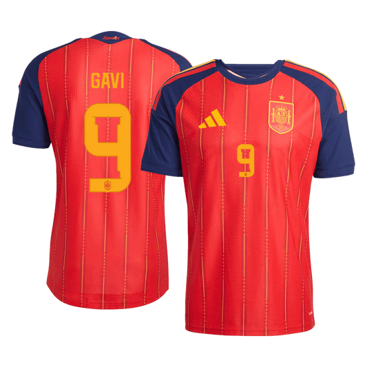 Koszulka piłkarska w wersji zawodniczej Hiszpania Mundial 2026 domowa GAVI #9