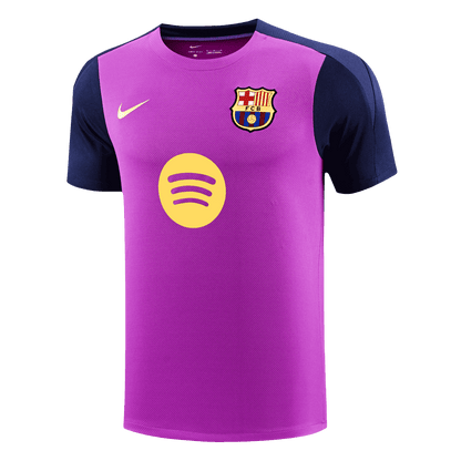 Koszulka piłkarska FC Barcelona 2025/26 przedmeczowa fioletowa - Kibula