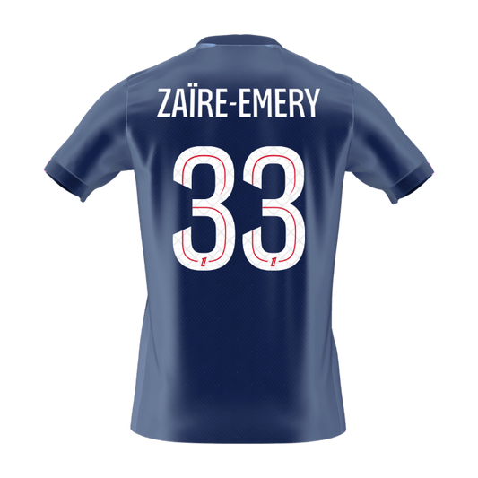 Koszulka piłkarska PSG 2025/26 domowa ZAïRE EMERY #33