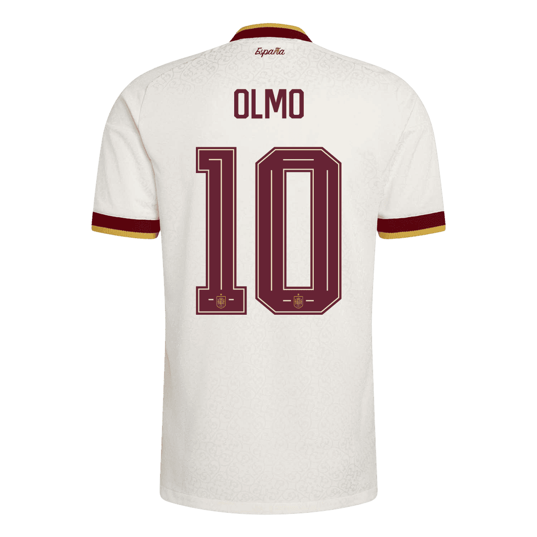 Koszulka piłkarska w wersji zawodniczej Hiszpania Mundial 2026 wyjazdowa Champion Edition OLMO #10