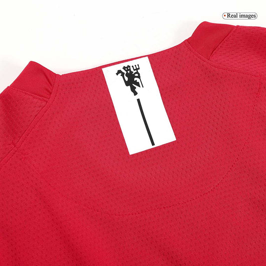 Koszulka piłkarska retro z długim rękawem Manchester United 2007/08 domowa - Kibula