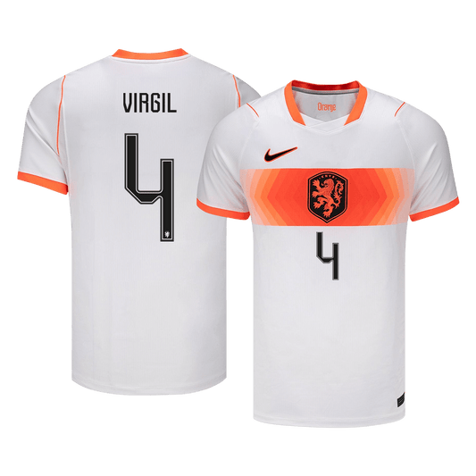 Koszulka piłkarska Holandia Mundial 2026 wyjazdowa VIRGIL #4