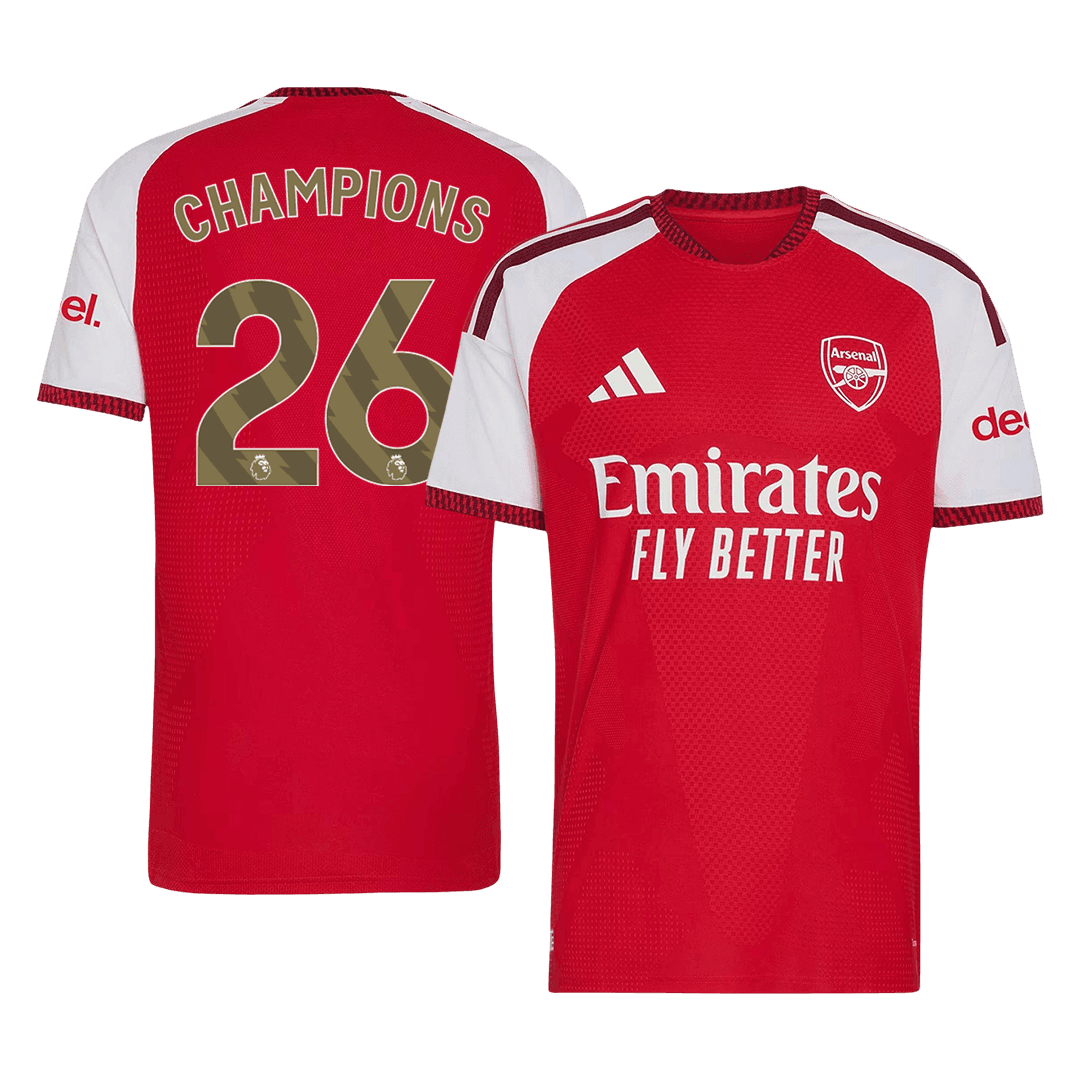 Koszulka piłkarska w wersji zawodniczej Arsenal 2026/27 domowa CHAMPIONS CHAMPIONS #26 - Kibula