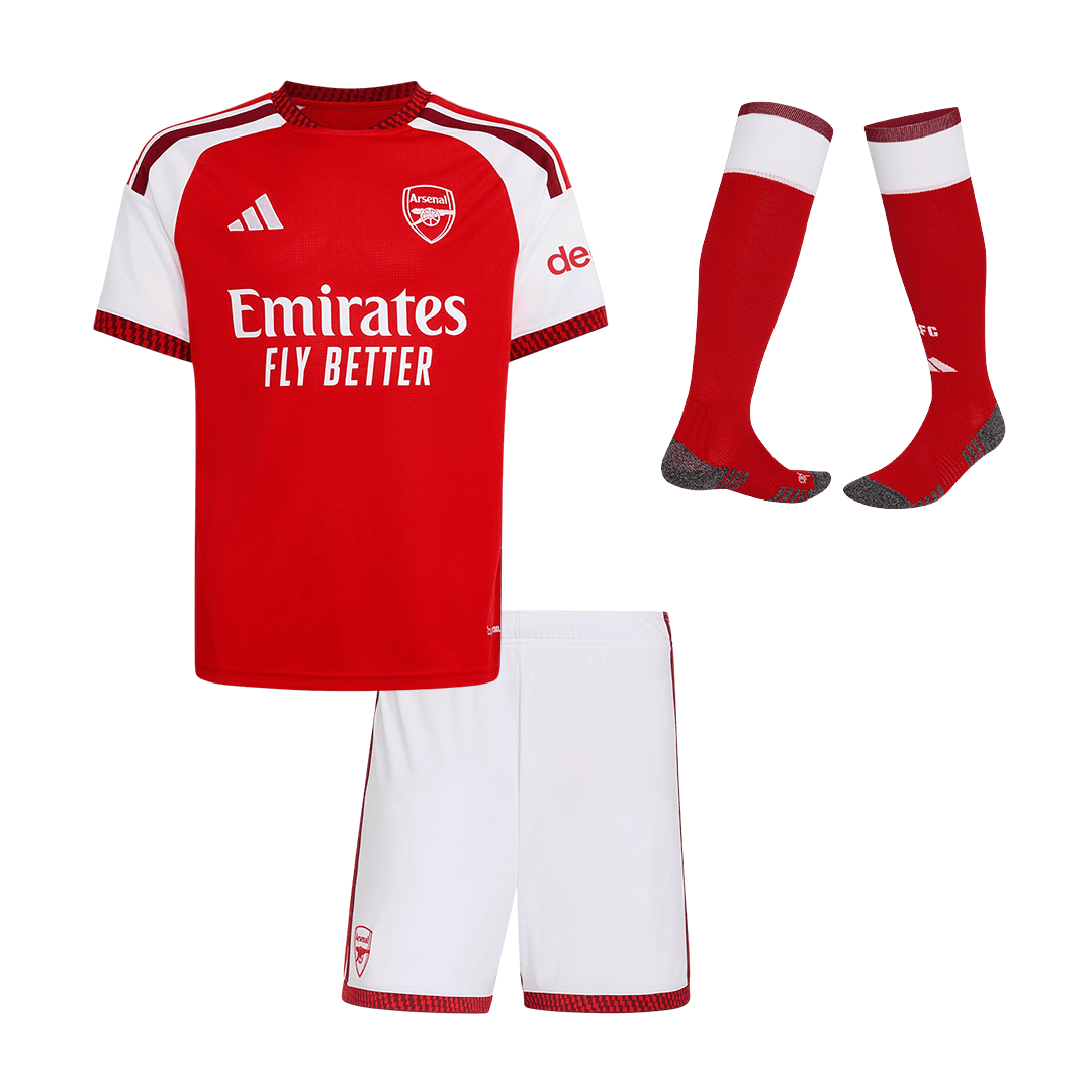 Dziecięcy pełny zestaw piłkarski Arsenal 2026/27 domowy - Kibula