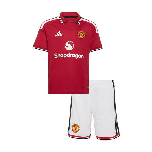 Dziecięcy zestaw piłkarski Manchester United 2026/27 domowy