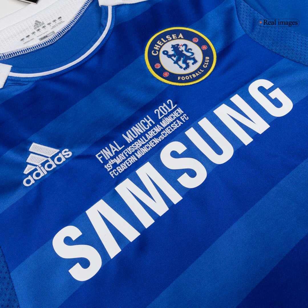 Koszulka piłkarska retro z długim rękawem Chelsea 2011/12 domowa CHAMPIONS - Kibula