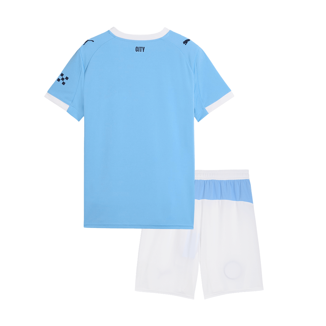 Dziecięcy zestaw piłkarski Manchester City 2025/26 domowy