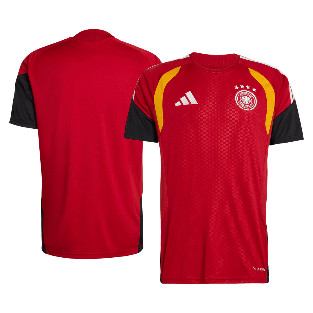 Koszulka piłkarska Niemcy Mundial 2026 przedmeczowa czerwona