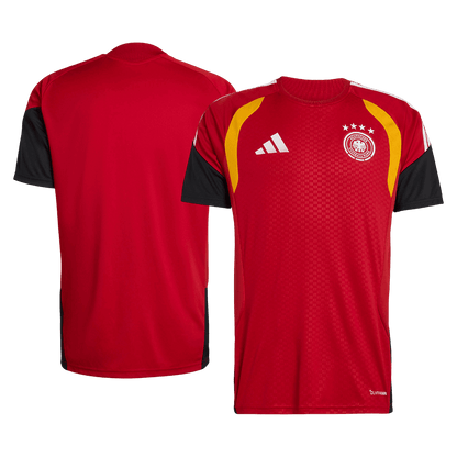 Koszulka piłkarska Niemcy Mundial 2026 przedmeczowa czerwona