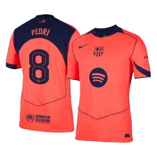 Koszulka piłkarska w wersji zawodniczej FC Barcelona UCL 2025/26 trzecia PEDRI #8 - Kibula