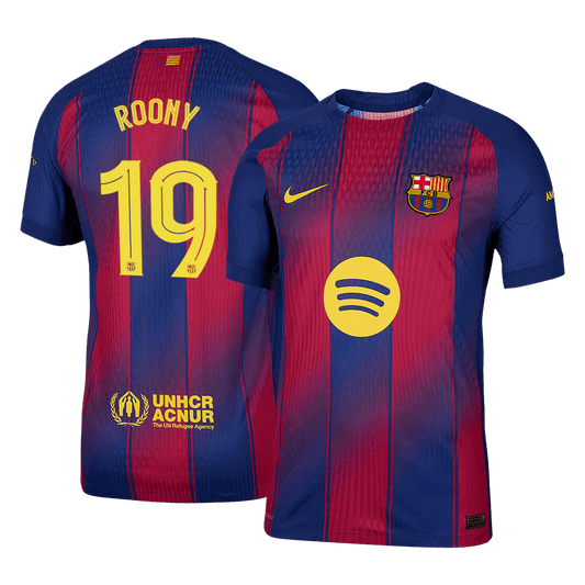 Koszulka piłkarska w wersji zawodniczej FC Barcelona UCL 2025/26 domowa ROONY #19 - Kibula