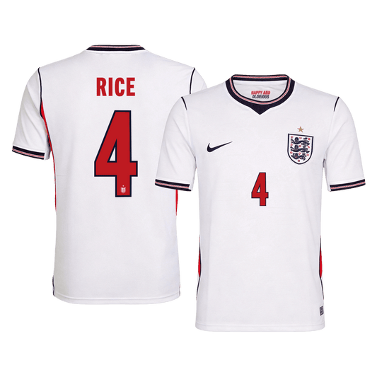 Koszulka piłkarska Anglia Mundial 2026 domowa RICE #4