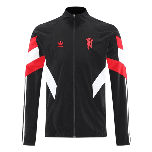 Kurtka przeciwwiatrowa Manchester United 2025/26 czarna