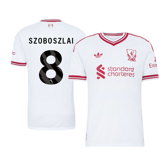 Koszulka piłkarska w wersji zawodniczej Liverpool 2026/27 wyjazdowa SZOBOSZLAI #8