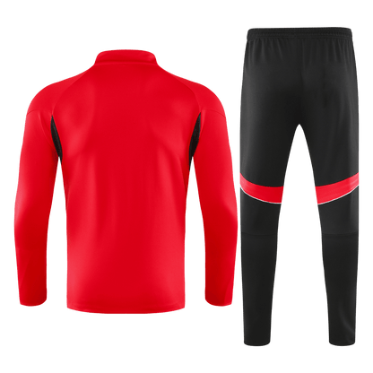 Męski dres treningowy z bluzą rozpinaną Arsenal 2025/26 czerwony - Kibula