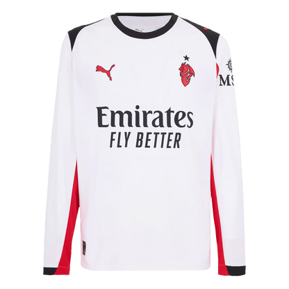 Koszulka piłkarska z długim rękawem AC Milan 2025/26 wyjazdowa - Kibula