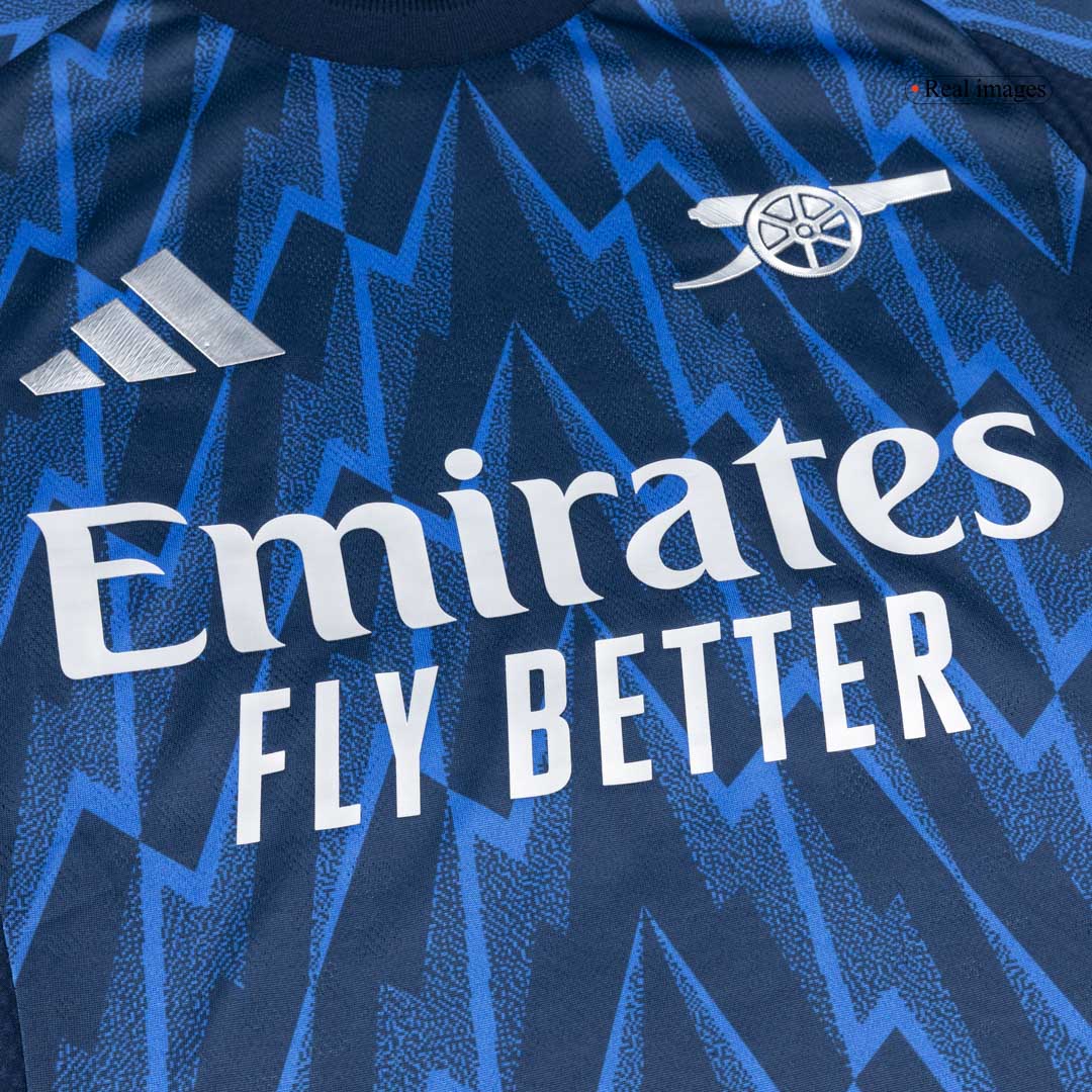 Koszulka piłkarska w wersji zawodniczej Arsenal 2025/26 wyjazdowa ØDEGAARD #8 - Kibula
