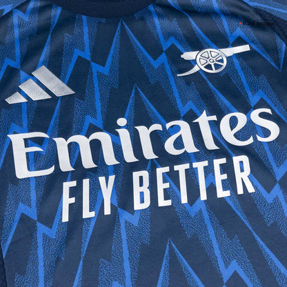 Koszulka piłkarska w wersji zawodniczej Arsenal 2025/26 wyjazdowa ØDEGAARD #8 - Kibula