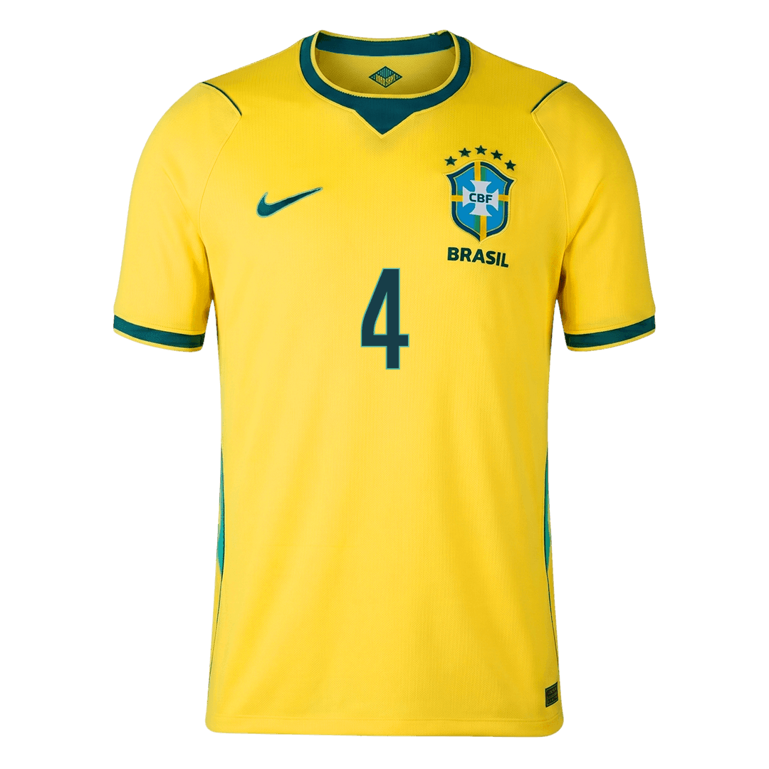 Koszulka piłkarska Brazylia Mundial 2026 domowa MARQUINHOS #4