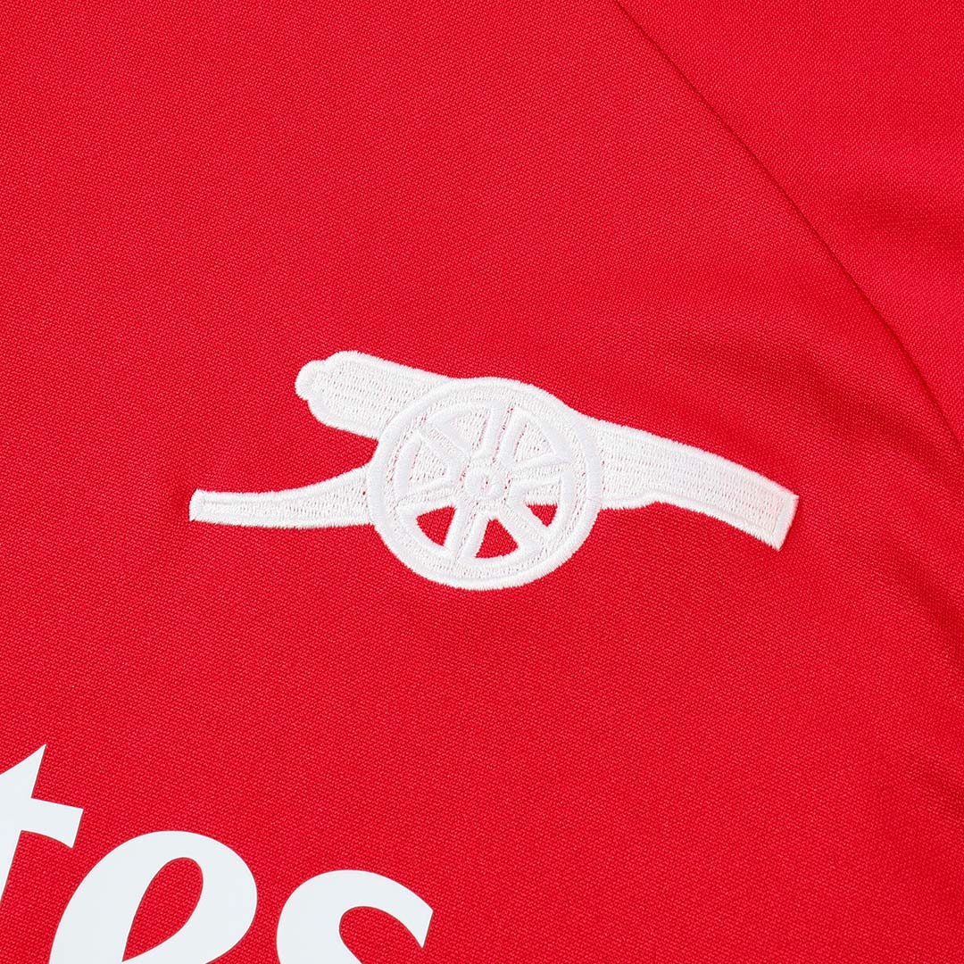 Męski dres treningowy z bluzą rozpinaną Arsenal 2025/26 czerwony - Kibula