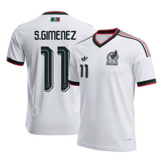 Koszulka piłkarska Meksyk Mundial 2026 wyjazdowa S.GIMENEZ #11