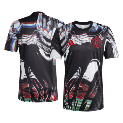 Koszulka piłkarska Manchester United 2025/26 przedmeczowa czarna