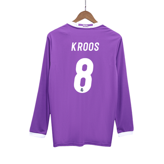 Koszulka piłkarska retro z długim rękawem Real Madryt 2016/17 wyjazdowa KROOS #8