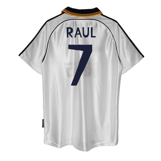 Koszulka piłkarska retro Real Madryt 1999/00 domowa RAUL #7