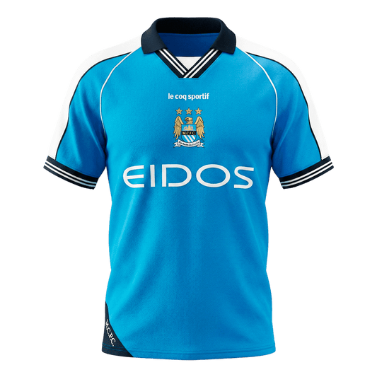 Koszulka piłkarska retro Manchester City 1999/01 domowa