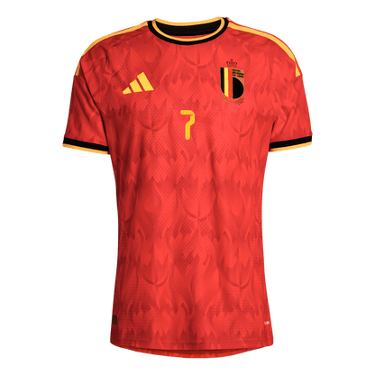 Koszulka piłkarska w wersji zawodniczej Belgia Mundial 2026 domowa DE BRUYNE #7