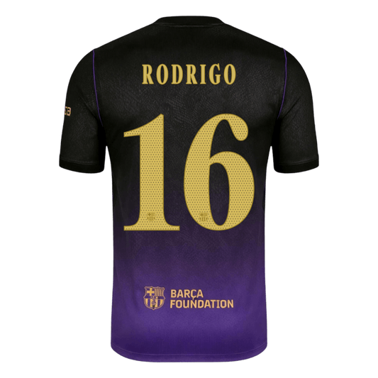Koszulka piłkarska FC Barcelona UCL 2026/27 wyjazdowa RODRIGO #16