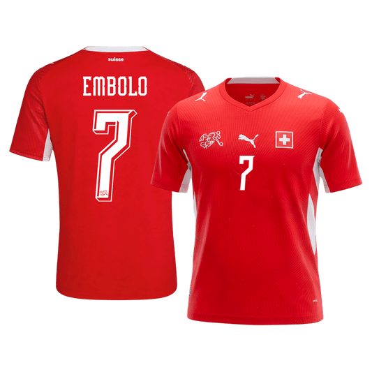 Koszulka piłkarska Szwajcaria Mundial 2026 domowa EMBOLO #7