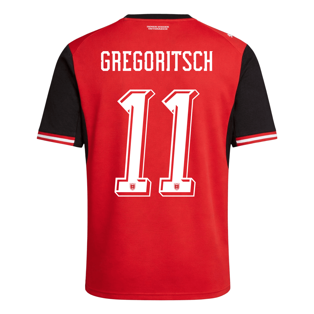 Koszulka piłkarska Austria Mundial 2026 domowa GREGORITSCH #11