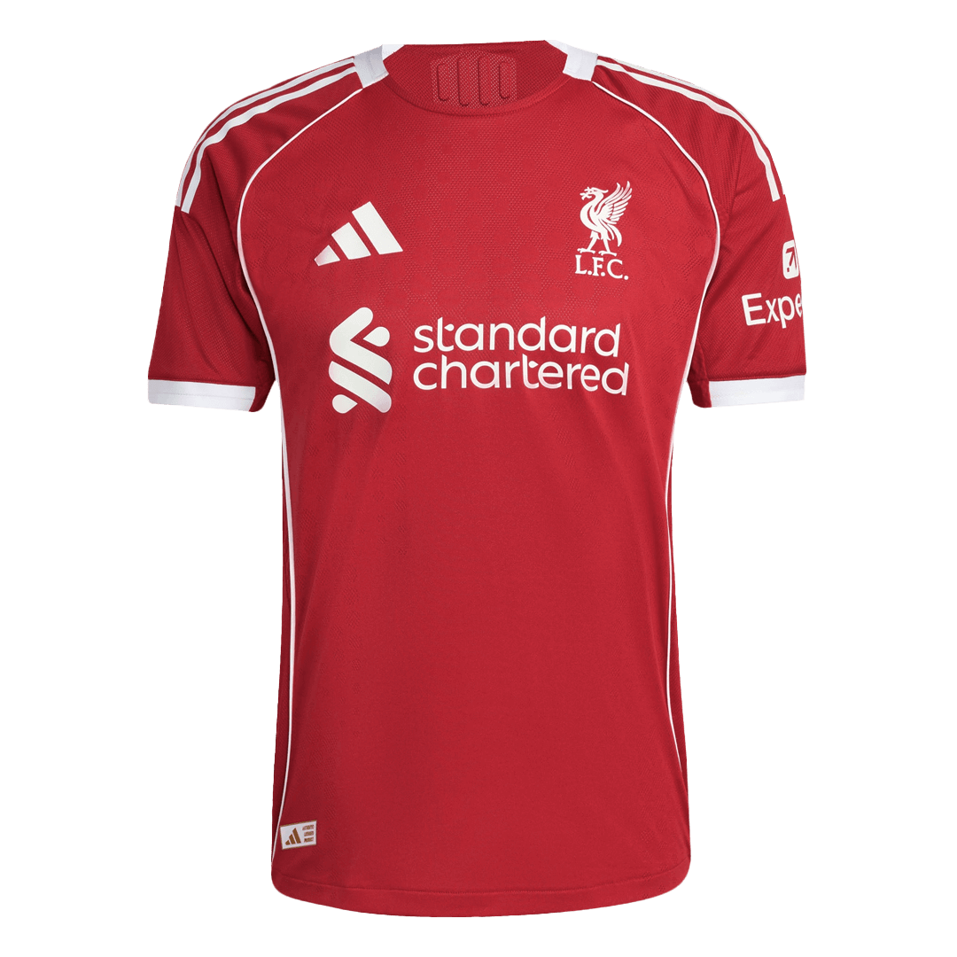 Koszulka piłkarska w wersji zawodniczej Liverpool 2025/26 domowa