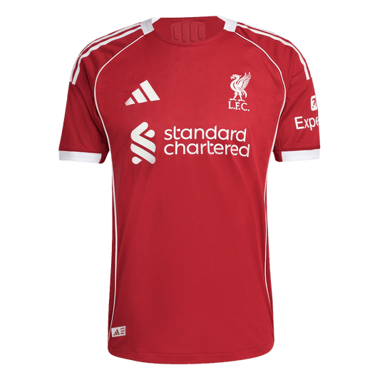 Koszulka piłkarska w wersji zawodniczej Liverpool 2025/26 domowa