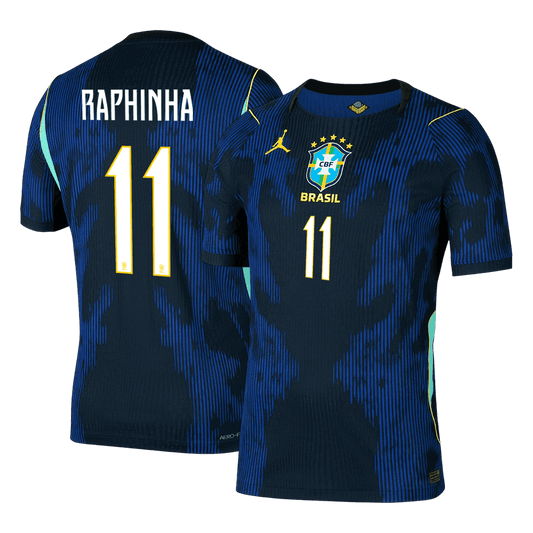 Koszulka piłkarska w wersji zawodniczej Brazylia Mundial 2026 wyjazdowa RAPHINHA #11