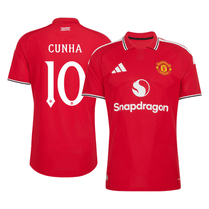 Koszulka piłkarska w wersji zawodniczej Manchester United UCL 2026/27 domowa CUNHA #10