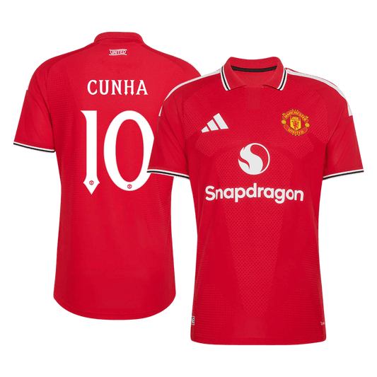 Koszulka piłkarska w wersji zawodniczej Manchester United UCL 2026/27 domowa CUNHA #10