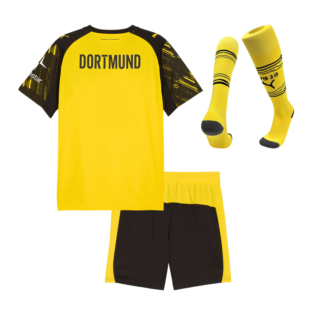 Dziecięcy pełny zestaw piłkarski Borussia Dortmund 2025/26 domowy
