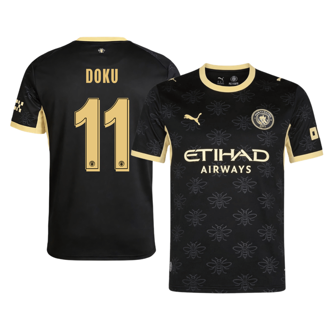 Koszulka piłkarska Manchester City UCL 2026/27 wyjazdowa DOKU #11