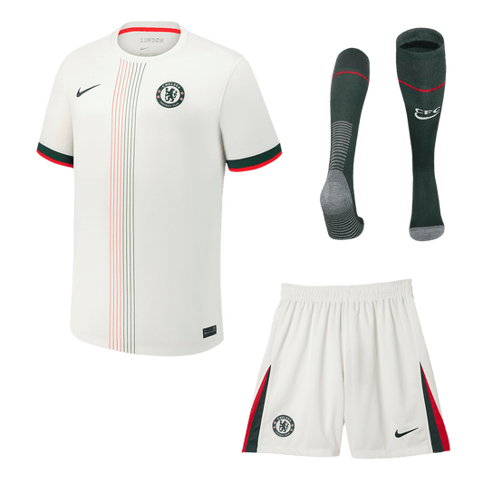 Męski pełny zestaw piłkarski Chelsea 2025/26 wyjazdowy - Kibula