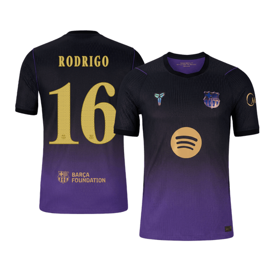 Koszulka piłkarska w wersji zawodniczej FC Barcelona UCL 2026/27 wyjazdowa RODRIGO #16