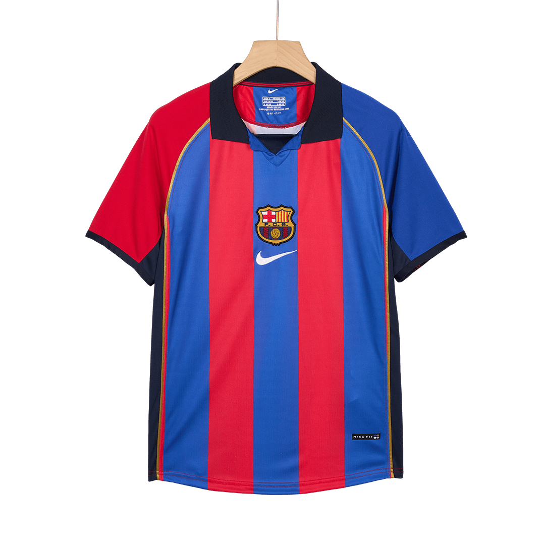 Koszulka piłkarska retro FC Barcelona 2001/02 domowa - Kibula