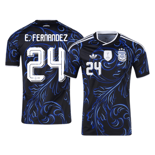 Koszulka piłkarska Argentyna Mundial 2026 wyjazdowa E. FERNANDEZ #24