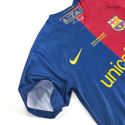 Koszulka piłkarska retro FC Barcelona UCL Final UCL 2008/09 domowa A.INIESTA #8 - Kibula