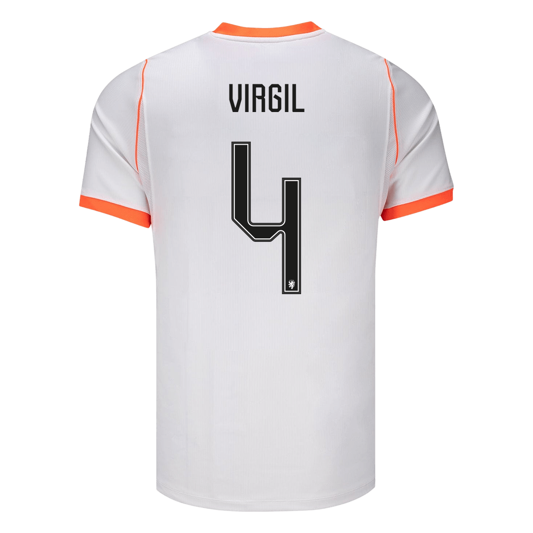 Koszulka piłkarska Holandia Mundial 2026 wyjazdowa VIRGIL #4